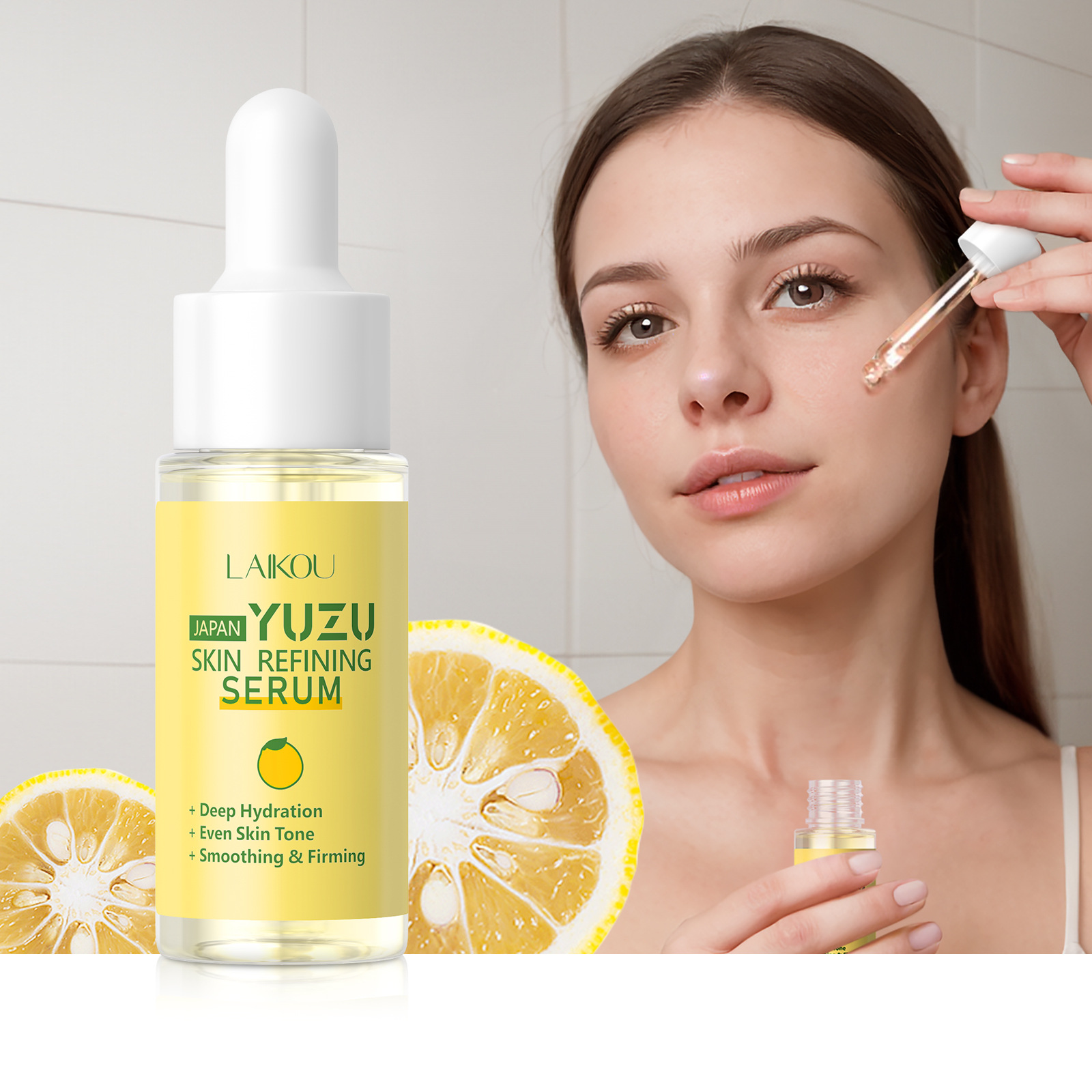 LAIKOU Grapefruit Essence  YUZ - Niacinamide Brightening Serum ulasan dan harga