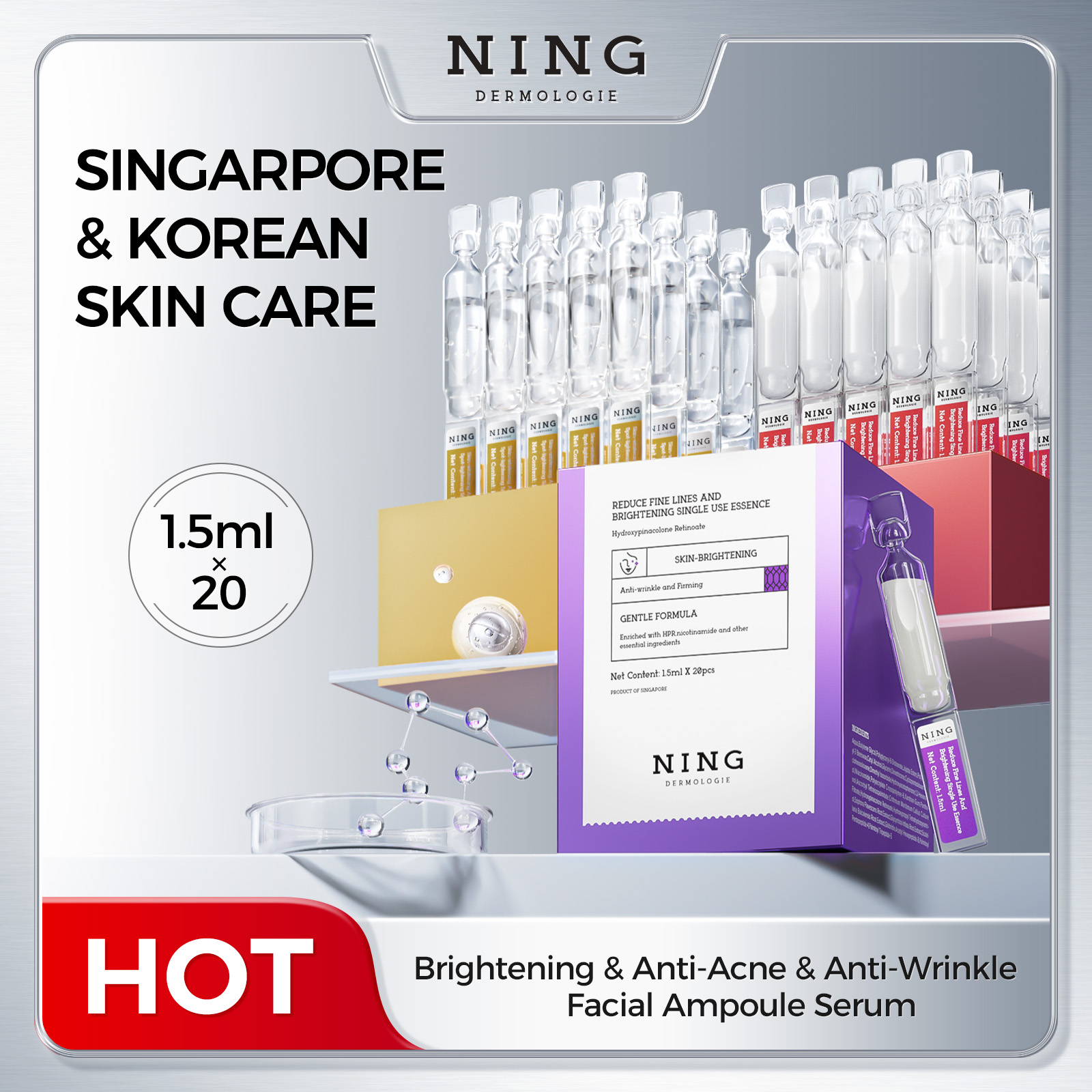 Face Ampoule Essence|Brighteni - Niacinamide Brightening Serum ulasan dan harga