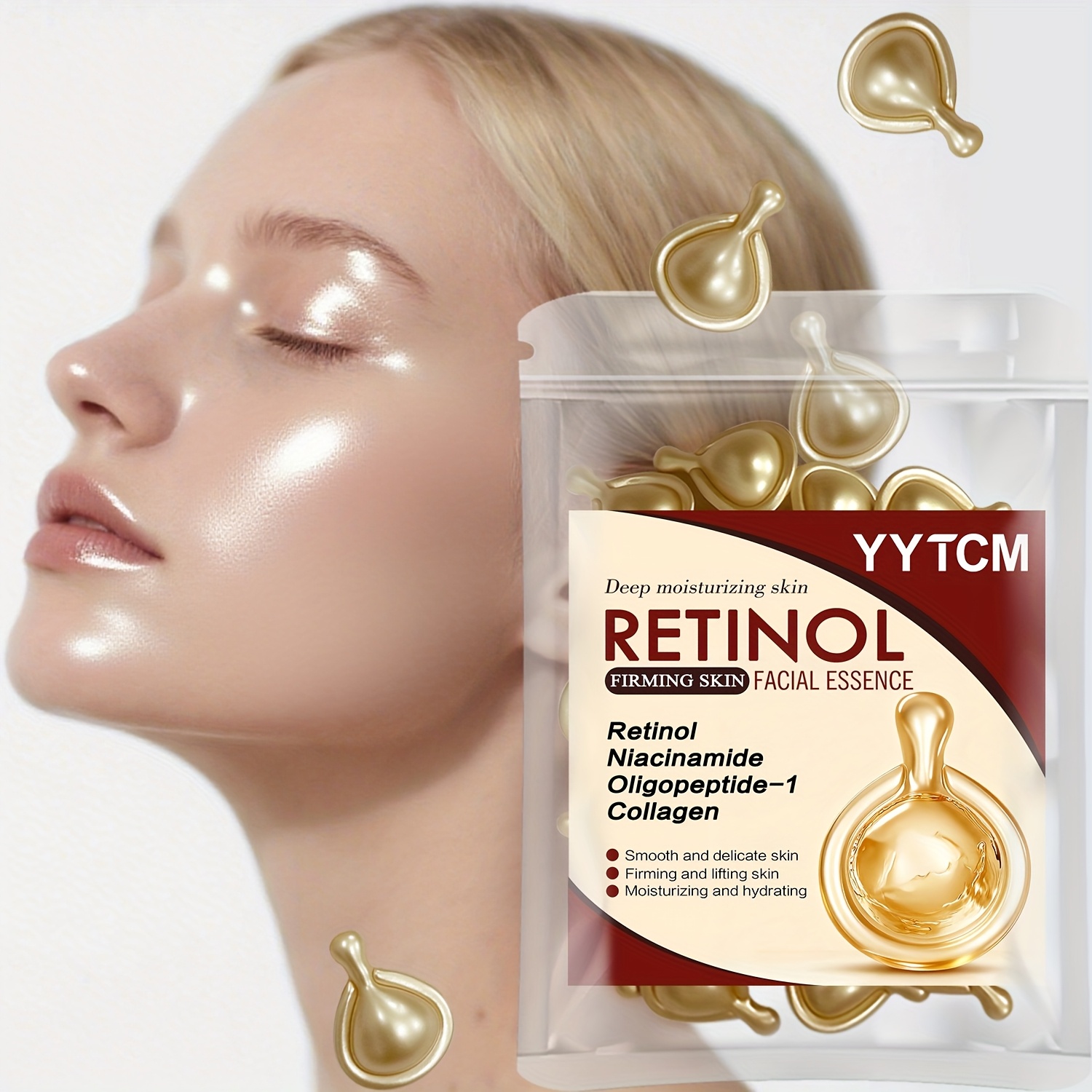 Retinol Firming Facial Moistur - Niacinamide Brightening Serum ulasan dan harga