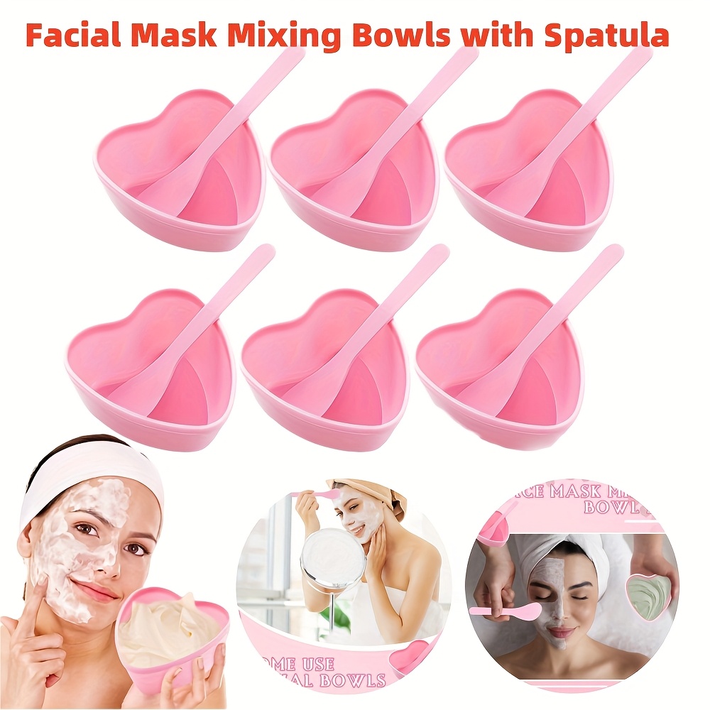 6-piece Pink Heart Shaped Faci - Skincare Indonesia ulasan dan harga