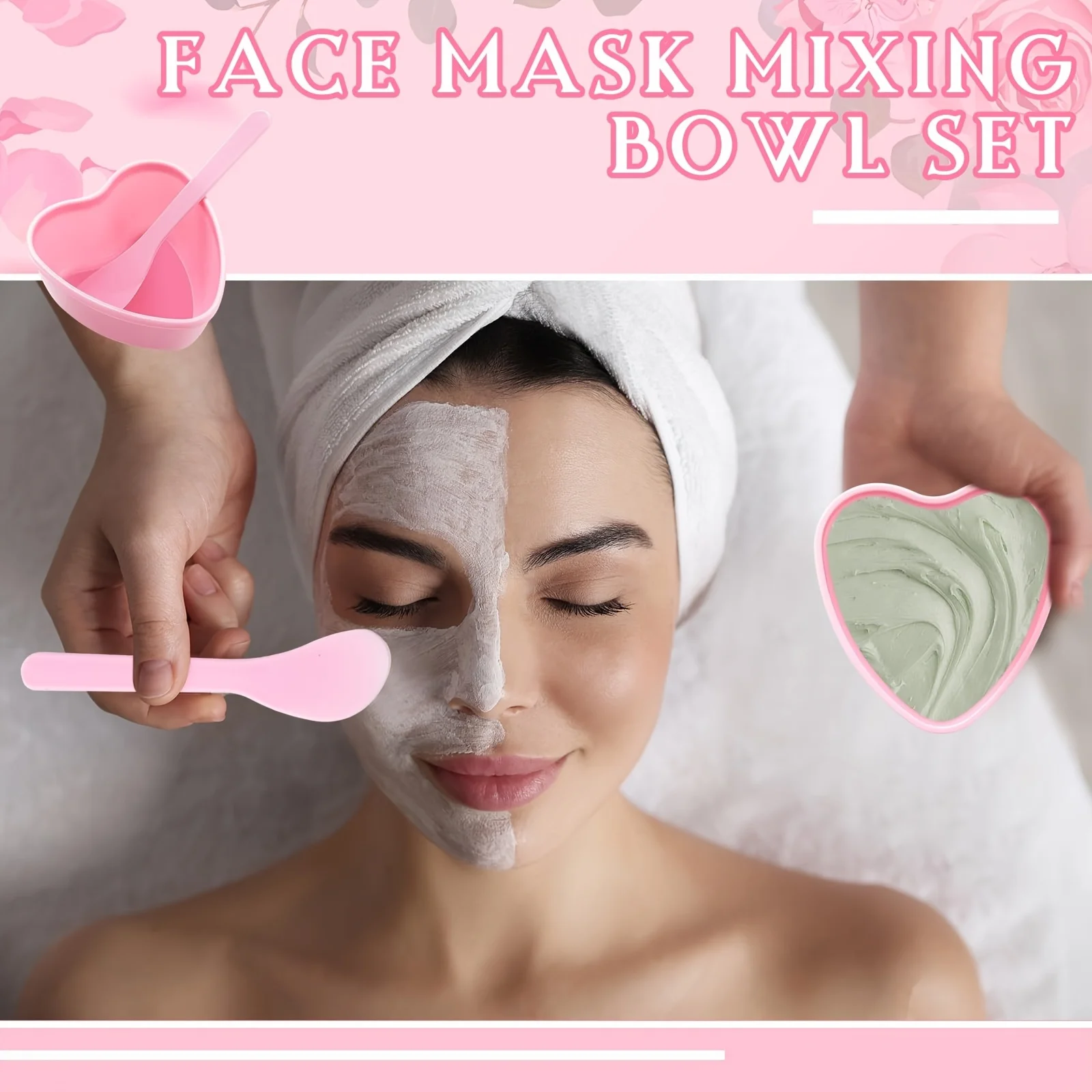 6-piece Pink Heart Shaped Faci - Skincare Indonesia ulasan dan harga