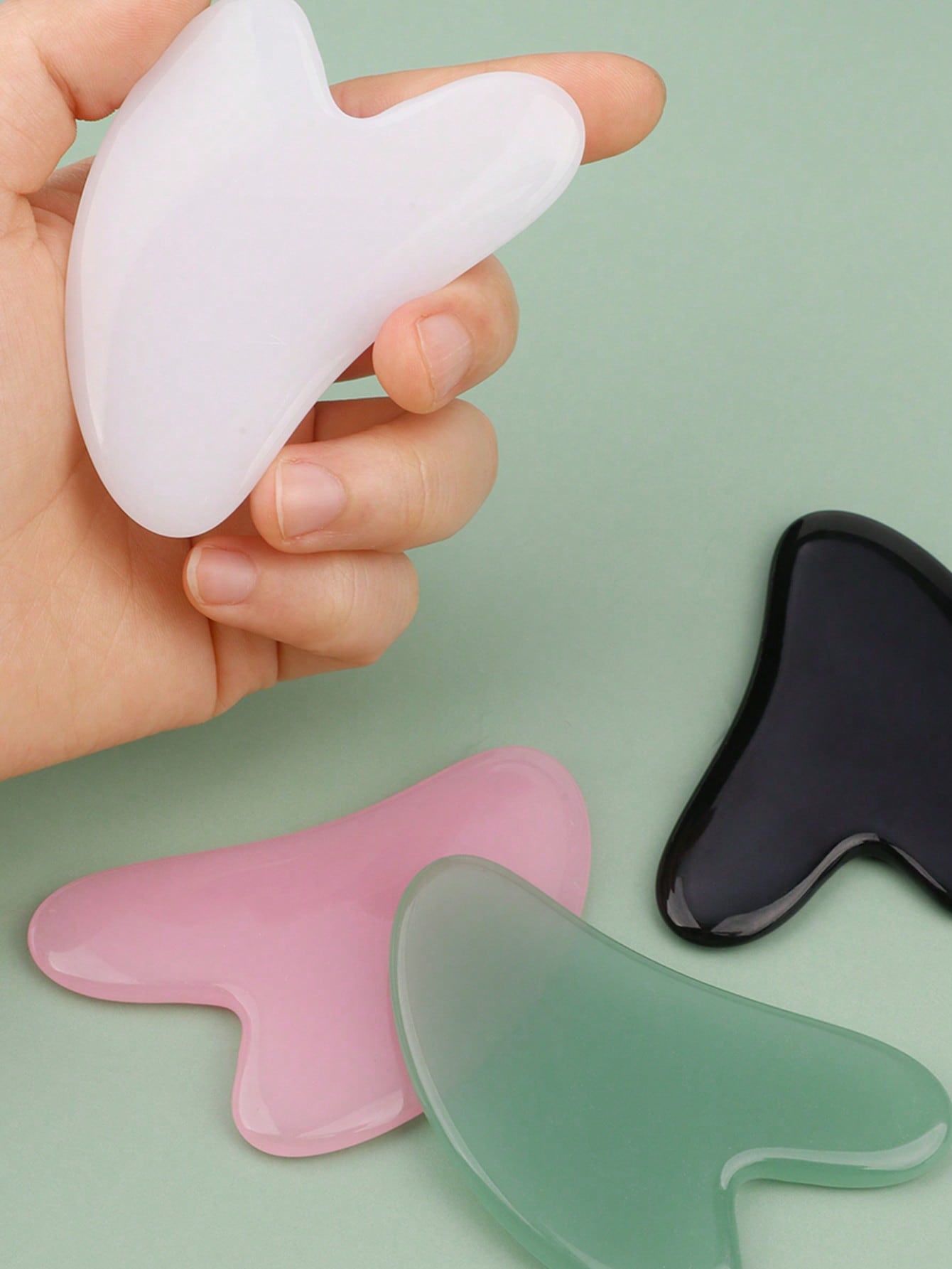 New 2pcs/Set Gua Sha Facial Ma - Skincare Indonesia ulasan dan harga