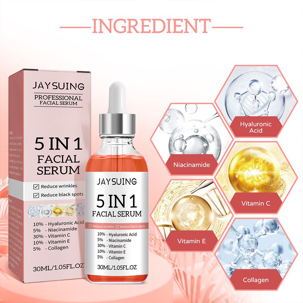 5 In 1 Face Serum Vitamin C Mo - Niacinamide Brightening Serum ulasan dan harga